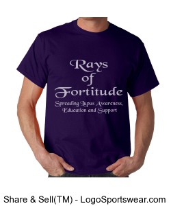 Purple Rays of Fortitude Tee Design Zoom