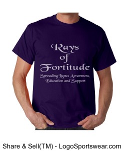 Purple Rays of Fortitude Tee Design Zoom