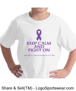 Youth Keep Calm and Fight On Design Zoom